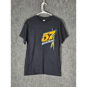Gildan Heavy Cotton Black 57 Landen Zakalowski Racing T Shirt Mens Medium Casual
